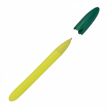 Logo trade advertising products image of: Corn pen, Yellow