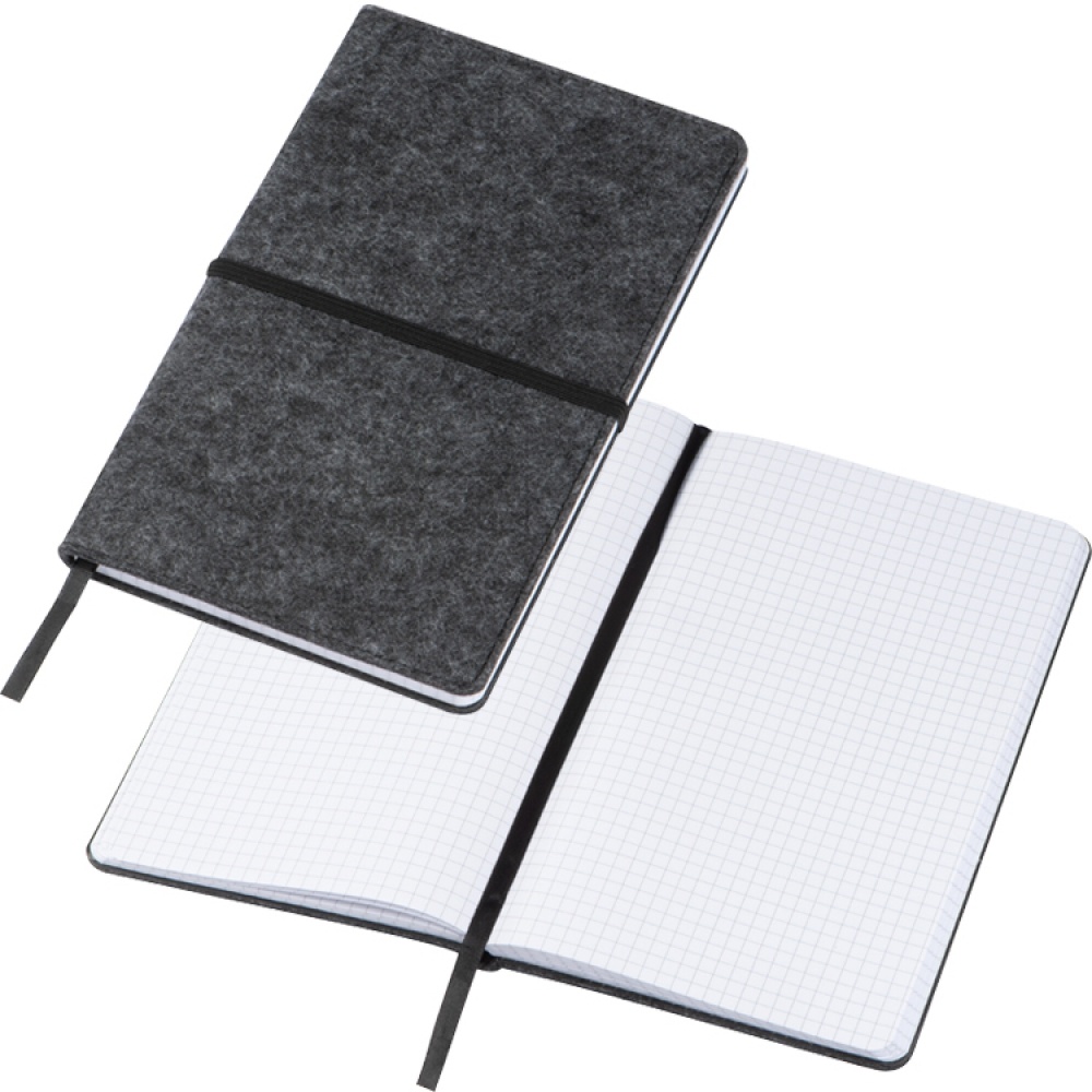 Logotrade corporate gifts photo of: Felt notebook A5, Grey