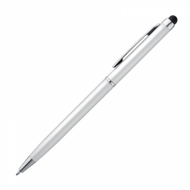 Logotrade promotional items photo of: Plastic ball pen with touch function, White