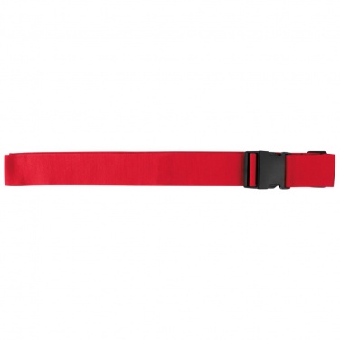 Logo trade promotional giveaway photo of: Adjustable luggage strap, Red