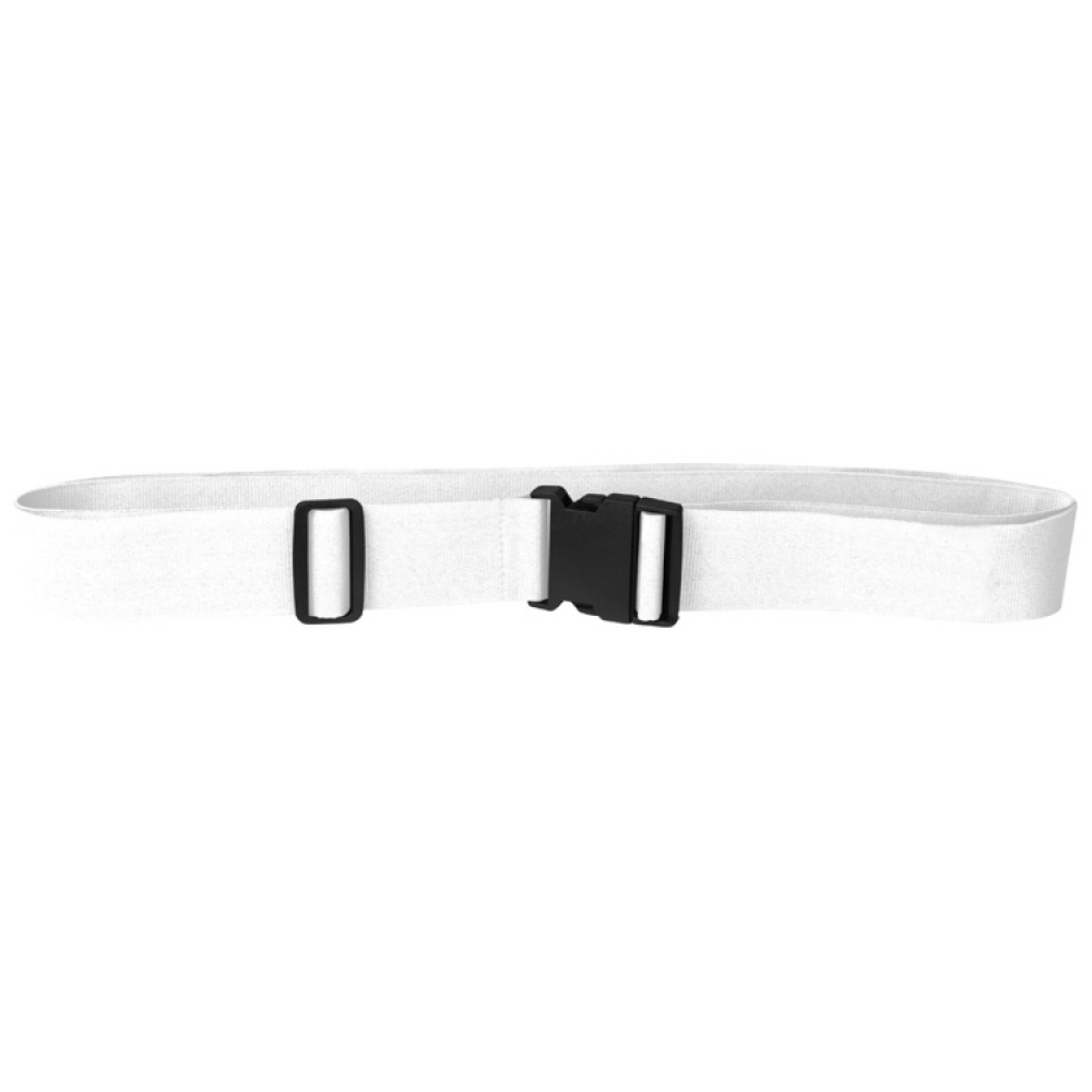 Logo trade promotional merchandise picture of: Adjustable luggage strap, White