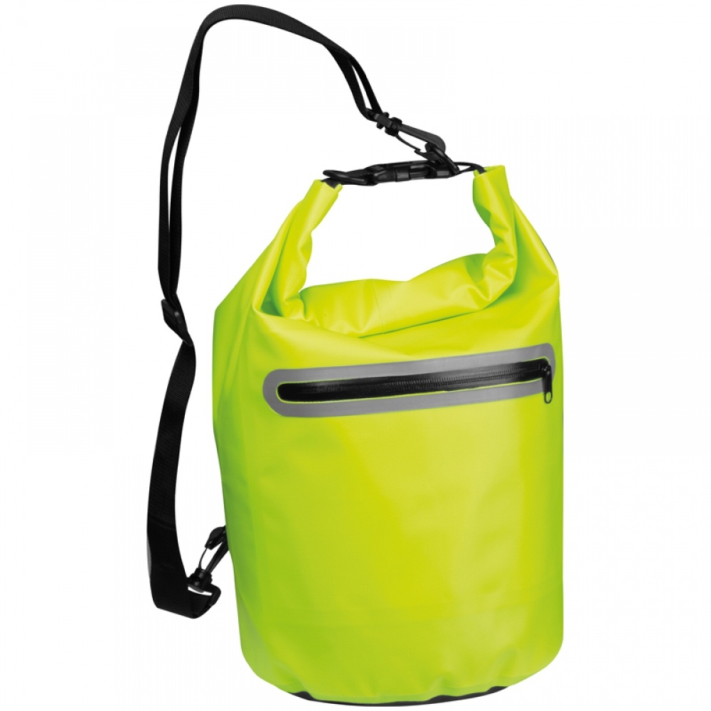 Logotrade promotional gift image of: Waterproof bag with reflective stripes, Yellow