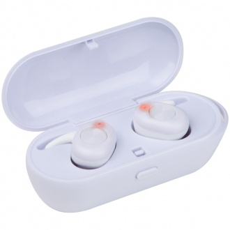 Logo trade promotional product photo of: In-ear headphones, White