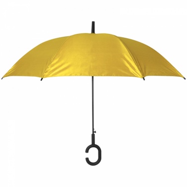 Logotrade promotional giveaway image of: Hands-free umbrella, Yellow