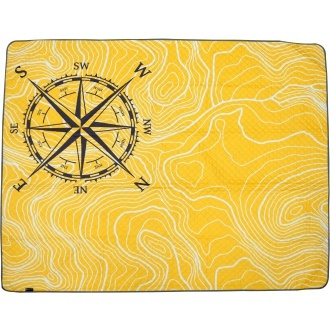 Logotrade advertising products photo of: Foldable picnic blanket ALVERNIA, Yellow