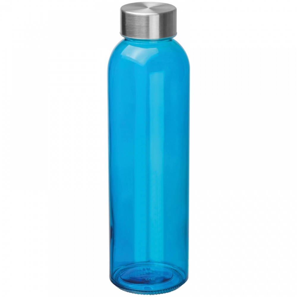 Logotrade promotional giveaway image of: Transparent drinking bottle with imprint, blue