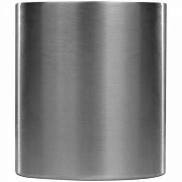 Logotrade promotional giveaway image of: Metal mug with snap hook, black