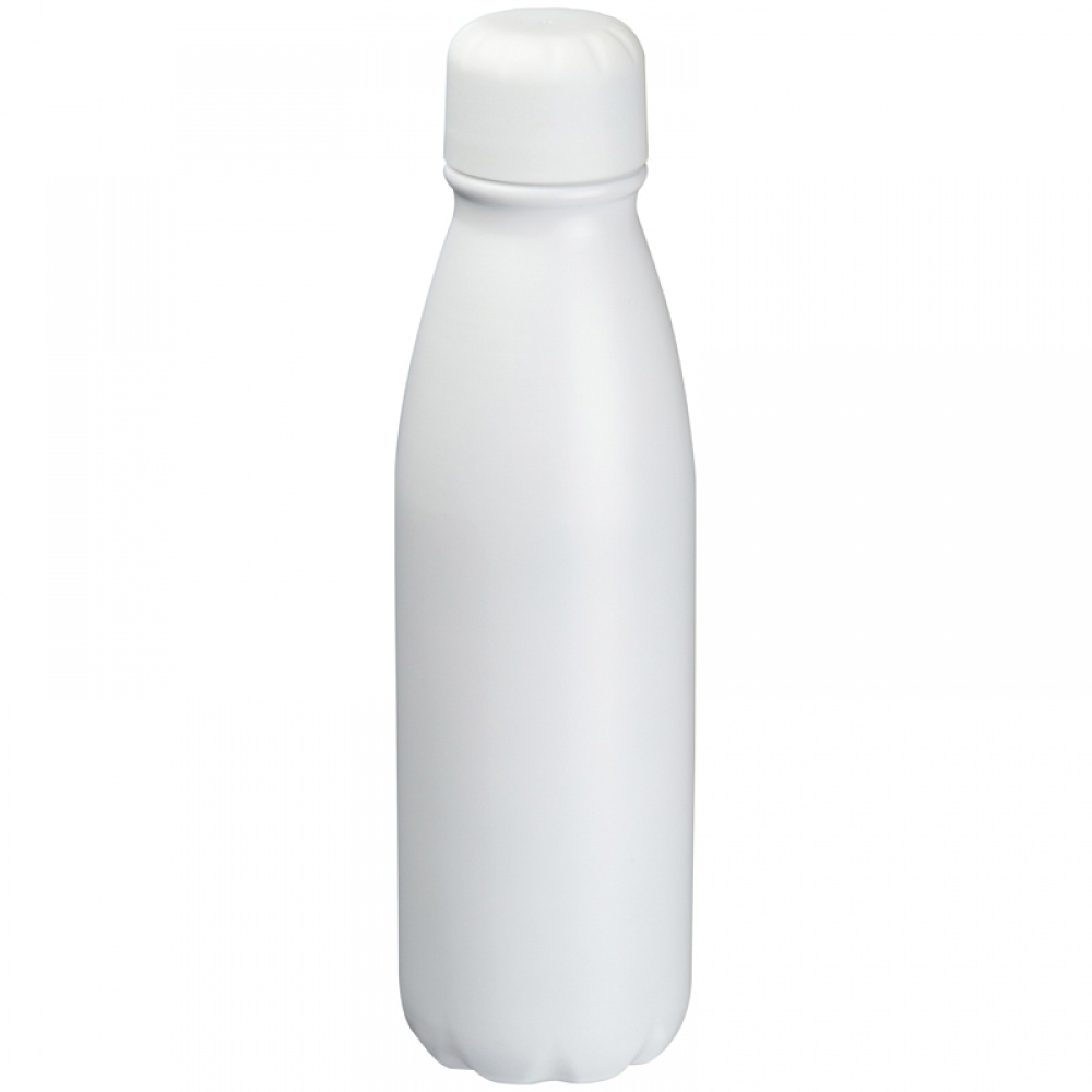 Logotrade promotional giveaway image of: Aluminium drinking bottle 600 ml, White