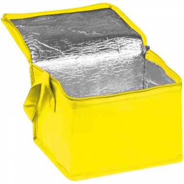 Logotrade promotional merchandise picture of: Non-woven cooling bag - 6 cans, Yellow