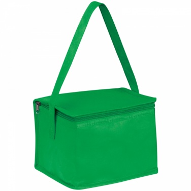 Logotrade advertising products photo of: Non-woven cooling bag - 6 cans, Green