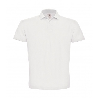 Logo trade promotional merchandise picture of: Polo shirt unisex ID.001 Piqué, White