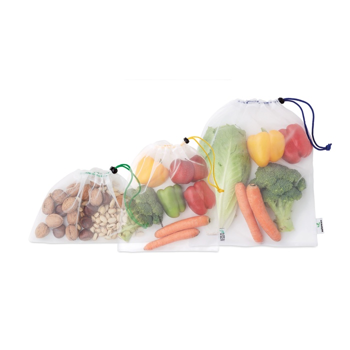 Logotrade promotional merchandise image of: 3-pieces mesh RPET grocery bag set