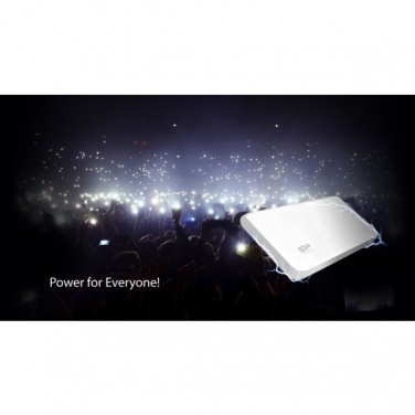 Logo trade advertising products picture of: Power Bank Silicon Power S200, White