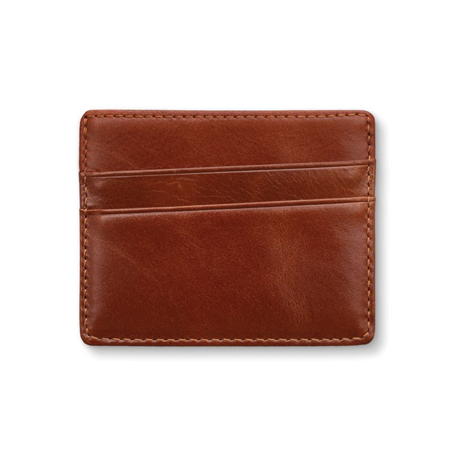 Logotrade promotional merchandise image of: Leather card holder, brown