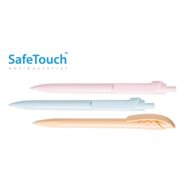 Logo trade promotional gift photo of: Golff Safe Touch antibacterial ballpoint pen, white