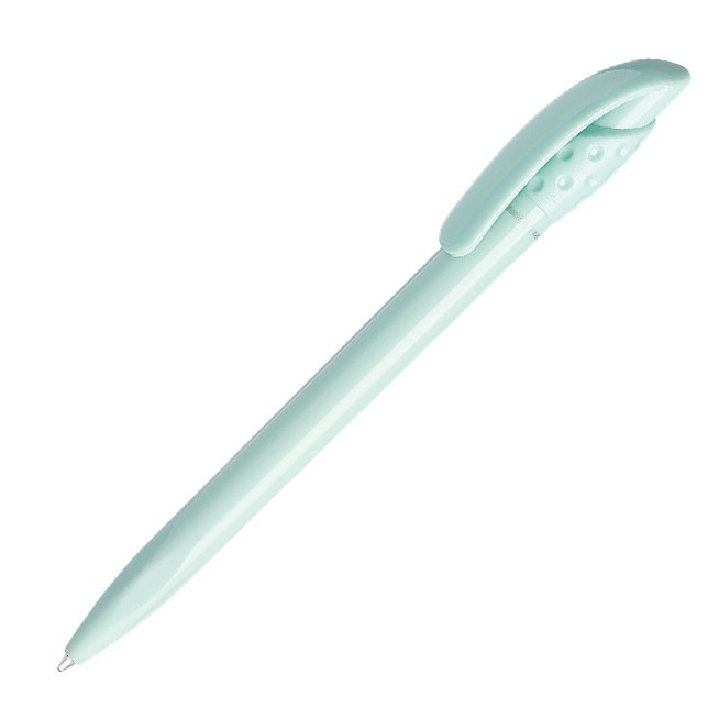 Logo trade promotional giveaways image of: Golff Safe Touch antibacterial ballpoint pen, green