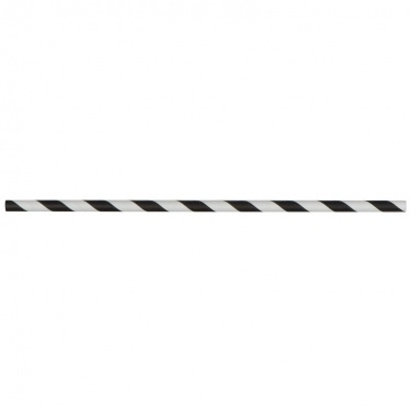 Logotrade promotional giveaways photo of: Set of 100 drink straws made of paper, black-white