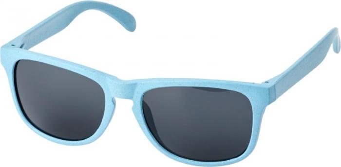 Logotrade promotional merchandise image of: Rongo wheat straw sunglasses, light blue