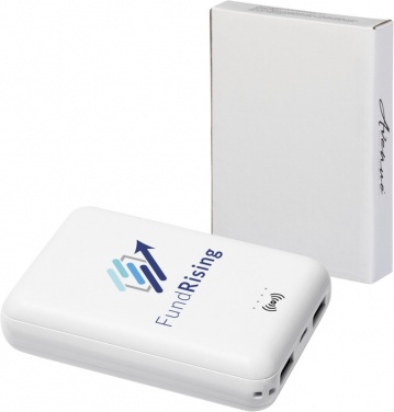 Logotrade corporate gift picture of: Dense 5000 mAh wireless power bank, valge