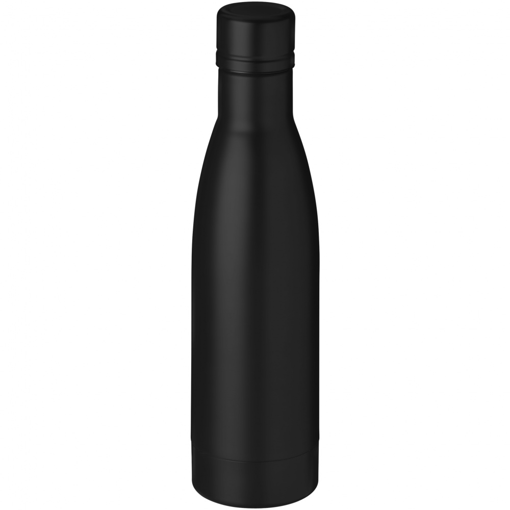 Logotrade corporate gift image of: Vasa copper vacuum insulated bottle, 500 ml, black