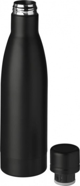 Logo trade promotional gift photo of: Vasa copper vacuum insulated bottle, 500 ml, black