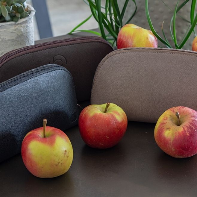 Logotrade promotional gift image of: Apple Leather Toiletry Bag