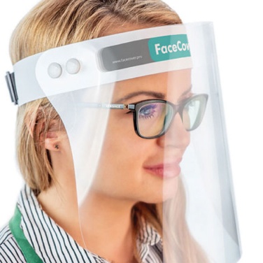 Logo trade corporate gifts image of: Face cover, transparent