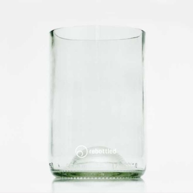 Logo trade promotional giveaways image of: Drinking glass rebottled