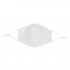 Reusable 2-ply cotton face mask, white