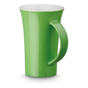 Logo trade promotional giveaways image of: Big coffe mug, green