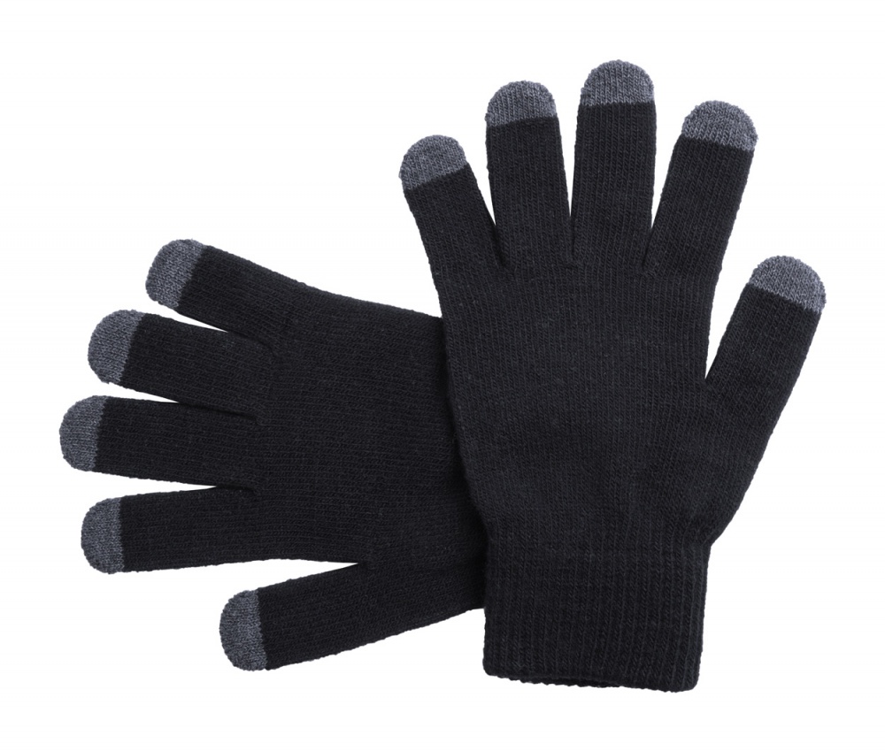 Logotrade promotional merchandise photo of: Touch screen gloves, black