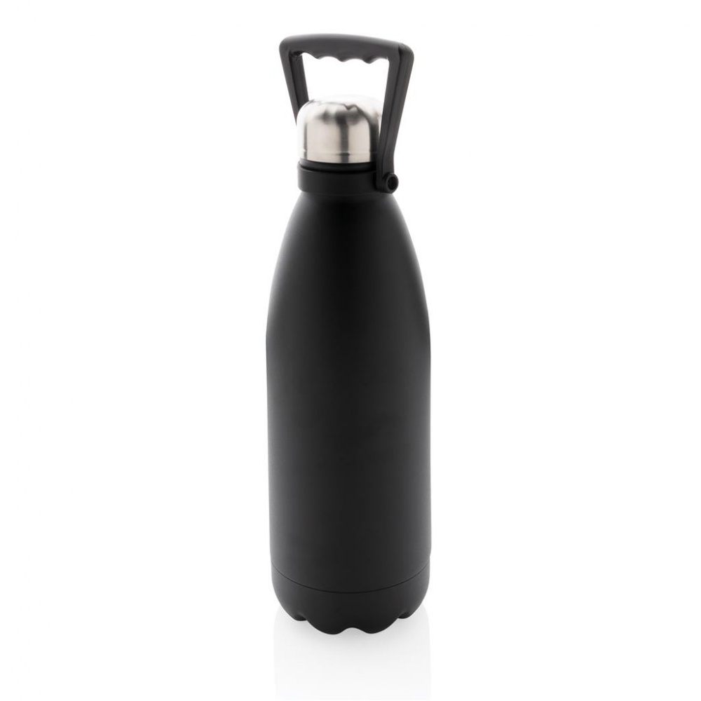 Logotrade promotional product image of: ​Large vacuum stainless steel bottle 1.5 L, black