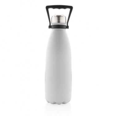 Logo trade promotional item photo of: ​Large vacuum stainless steel bottle 1.5L, white