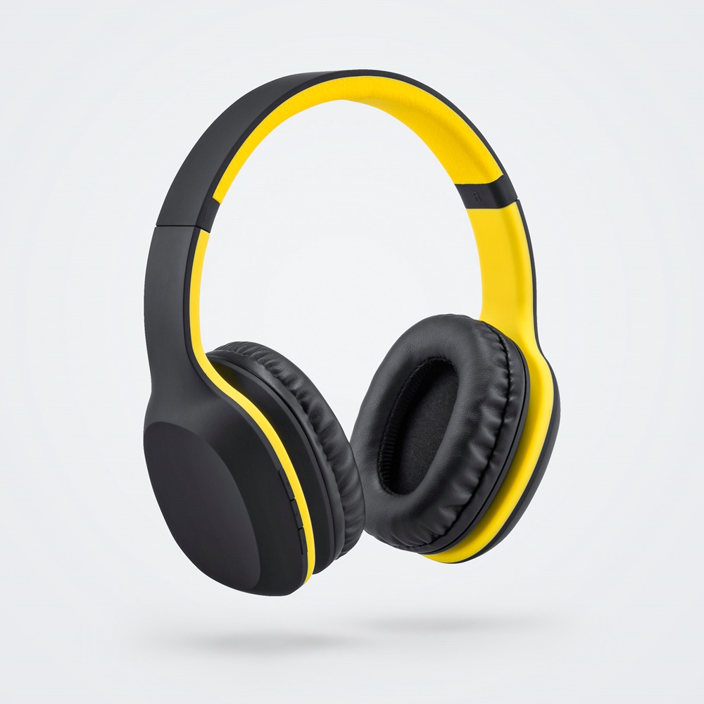 Logotrade promotional giveaways photo of: Wireless headphones Colorissimo, yellow