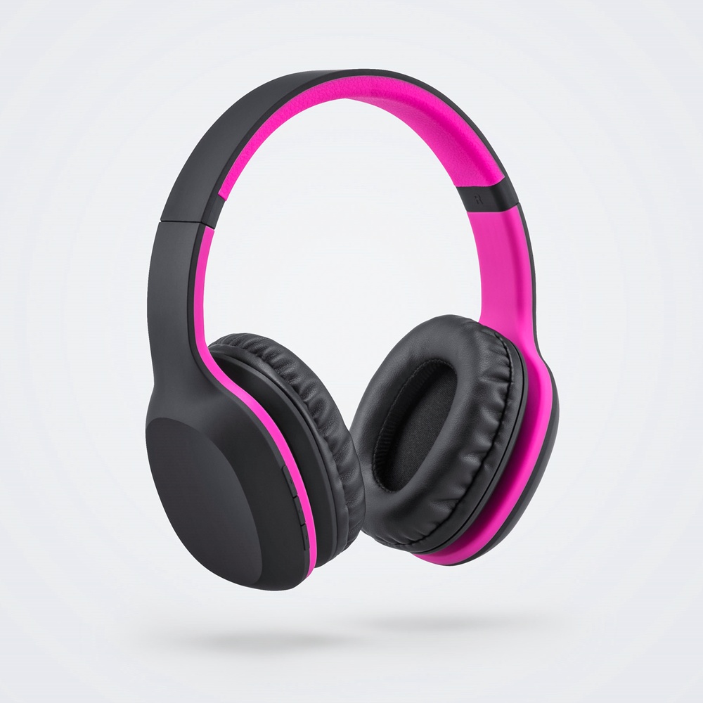 Logotrade promotional product picture of: Wireless headphones Colorissimo, pink