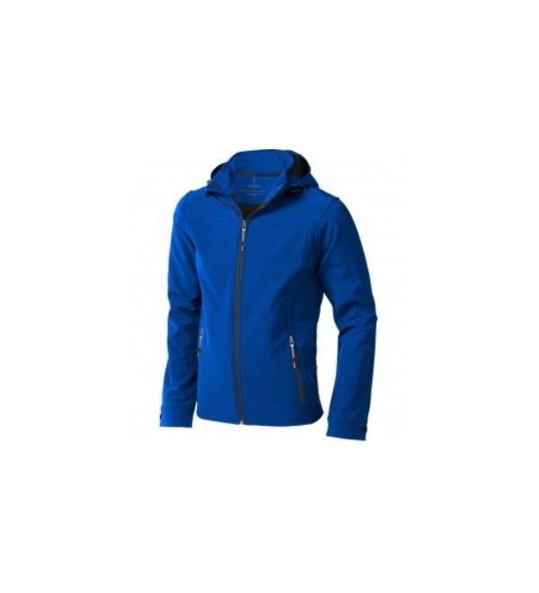 Logo trade promotional gifts image of: #44 Langley softshell jacket, blue