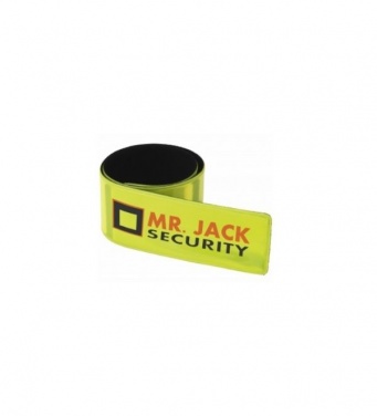 Logo trade promotional item photo of: Hitz compliant neon slap wrap, yellow