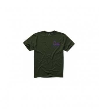 Logo trade promotional gift photo of: Nanaimo short sleeve T-Shirt, army green