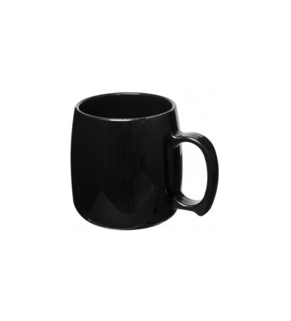 Logo trade promotional giveaways picture of: Classic 300 ml plastic mug, black