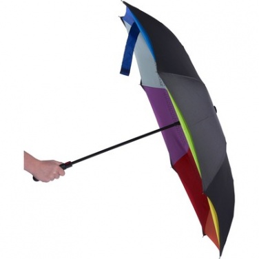 Logotrade promotional item picture of: Colourful reversible automatic umbrella, multicolor