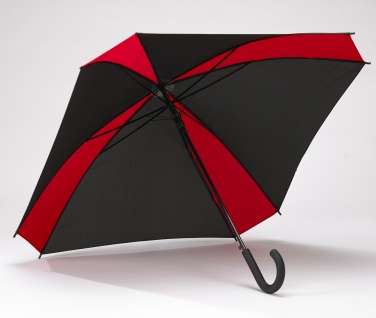 Logo trade corporate gifts image of: Colorful umbrella Saint Tropez, red/black