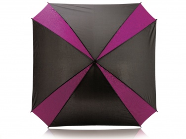 Logo trade promotional giveaways image of: Colorful Saint Tropez umbrella, purple/black