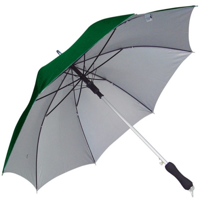 Logotrade corporate gift image of: Automatic umbrella Avignon with UV protection, dark green