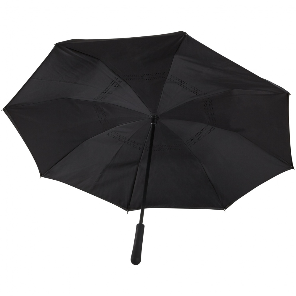 Logotrade promotional product image of: Lima reversible 23" umbrella, black