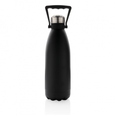 Logotrade advertising product picture of: ​Large vacuum powdercoated bottle 1.5 L, black