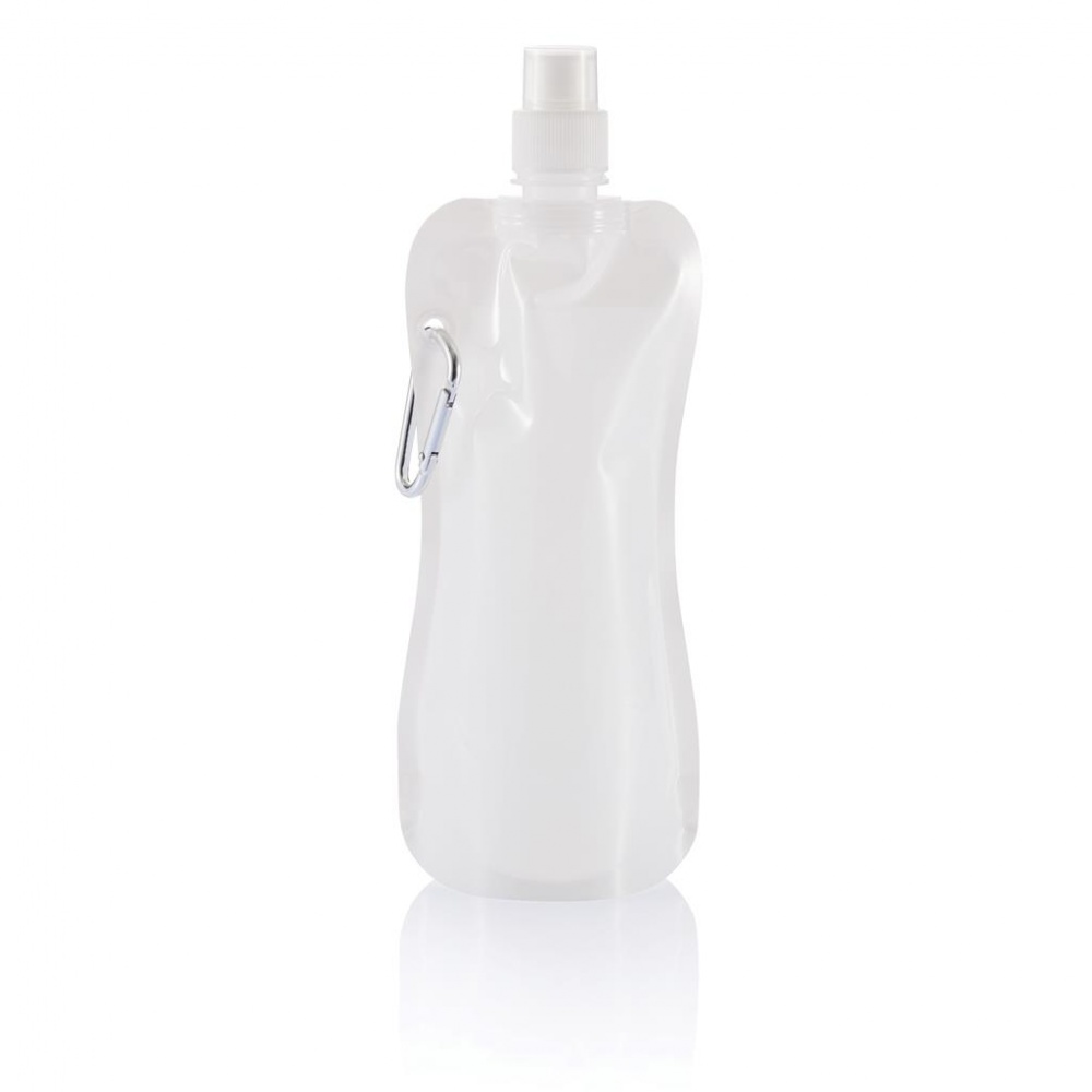 Logotrade promotional giveaway picture of: Foldable drinking bottle, white