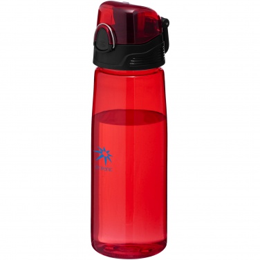 Logo trade promotional merchandise photo of: Capri water bottle, red