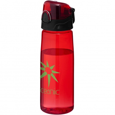 Logo trade promotional merchandise picture of: Capri water bottle, red