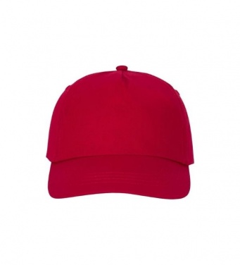 Logo trade advertising products image of: Feniks 5 panel cap, red