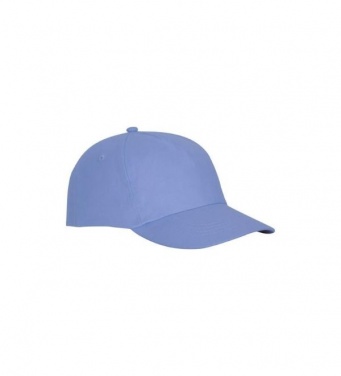 Logo trade promotional merchandise photo of: Feniks 5 panel cap, light blue